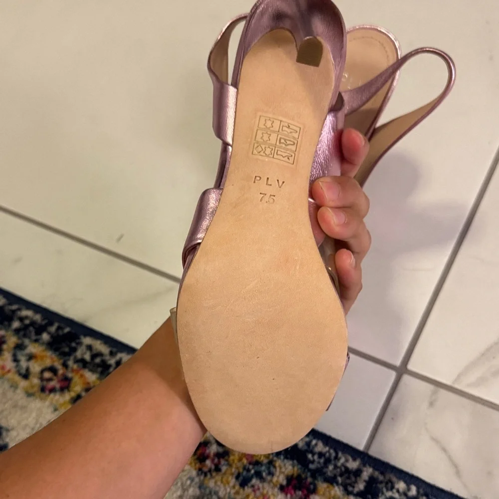 Pour La Victoire Pink Strappy Heels - Picture 3 of 4